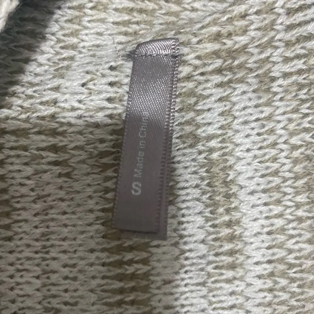 Women's Beige and Burgundy Patterned Sweater - Picture 5 of 6